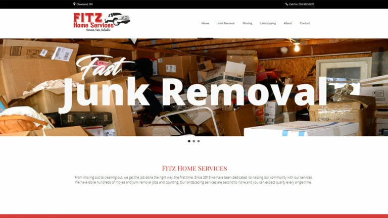 Fitz Home Services Web Design